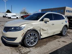 Salvage cars for sale at Littleton, CO auction: 2016 Lincoln MKX Reserve