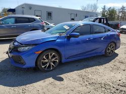 Salvage cars for sale at Lyman, ME auction: 2017 Honda Civic SI