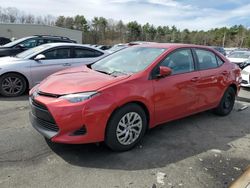 Salvage cars for sale at Exeter, RI auction: 2017 Toyota Corolla L