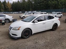 Salvage cars for sale at Graham, WA auction: 2015 Nissan Sentra S