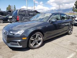 Salvage cars for sale at Rancho Cucamonga, CA auction: 2018 Audi A4 Premium Plus