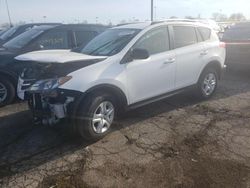 Salvage cars for sale at Woodhaven, MI auction: 2015 Toyota Rav4 LE