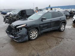 Salvage cars for sale at Woodhaven, MI auction: 2014 Jeep Cherokee Limited
