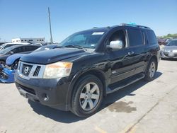 Salvage cars for sale at Grand Prairie, TX auction: 2009 Nissan Armada SE