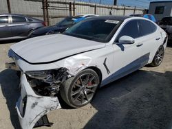 Salvage cars for sale at Los Angeles, CA auction: 2019 Genesis G70 Prestige