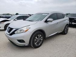Salvage cars for sale at San Antonio, TX auction: 2016 Nissan Murano S