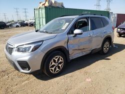 Salvage cars for sale at Elgin, IL auction: 2021 Subaru Forester Premium