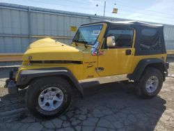 Jeep salvage cars for sale: 2001 Jeep Wrangler / TJ Sport