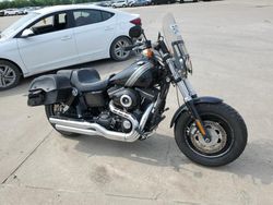 Salvage motorcycles for sale at Wilmer, TX auction: 2014 Harley-Davidson Fxdf Dyna FAT BOB