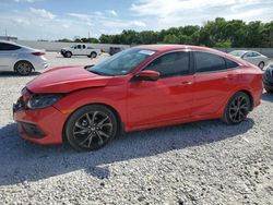 Salvage cars for sale from Copart New Braunfels, TX: 2021 Honda Civic Sport