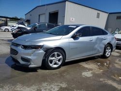 Salvage cars for sale from Copart New Orleans, LA: 2017 Chevrolet Malibu LS