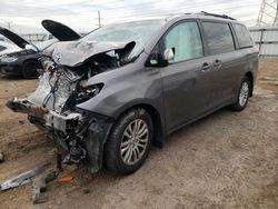 Salvage cars for sale from Copart Elgin, IL: 2014 Toyota Sienna XLE