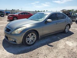 Salvage cars for sale at Houston, TX auction: 2011 Infiniti G37 Base