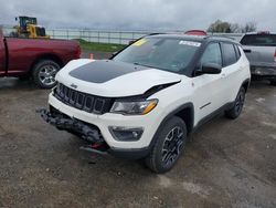 Salvage cars for sale at Mcfarland, WI auction: 2019 Jeep Compass Trailhawk