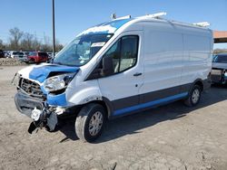 Salvage trucks for sale at Fort Wayne, IN auction: 2015 Ford Transit T-250