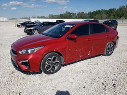 Salvage cars for sale from Copart New Braunfels, TX: 2020 KIA Forte FE