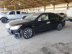 Honda salvage cars for sale: 2017 Honda Accord Touring Hybrid