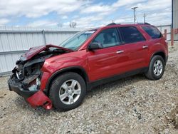 Salvage cars for sale from Copart Appleton, WI: 2012 GMC Acadia SLE