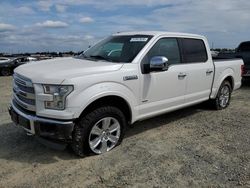 Salvage cars for sale at Antelope, CA auction: 2015 Ford F150 Supercrew