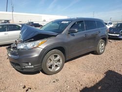 Salvage cars for sale at Phoenix, AZ auction: 2014 Toyota Highlander Limited