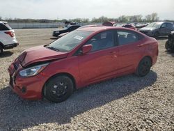Salvage cars for sale at Kansas City, KS auction: 2016 Hyundai Accent SE