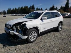 Salvage cars for sale from Copart Graham, WA: 2018 Jeep Cherokee Latitude