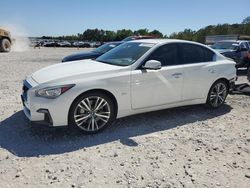 Salvage cars for sale at Houston, TX auction: 2019 Infiniti Q50 Luxe
