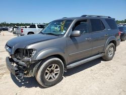 Salvage cars for sale at Houston, TX auction: 2006 Toyota Sequoia Limited