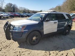 Salvage cars for sale at North Billerica, MA auction: 2017 Ford Explorer Police Interceptor