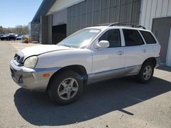 Salvage cars for sale at East Granby, CT auction: 2004 Hyundai Santa FE GLS