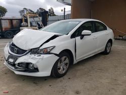 Salvage cars for sale from Copart Hayward, CA: 2015 Honda Civic LX