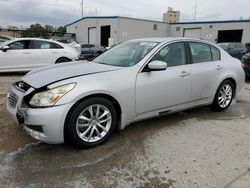 Salvage cars for sale at New Orleans, LA auction: 2009 Infiniti G37 Base