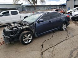Salvage cars for sale at Albuquerque, NM auction: 2015 KIA Optima LX