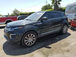Salvage cars for sale at San Martin, CA auction: 2016 Land Rover Range Rover Evoque SE