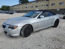 Salvage cars for sale at Opa Locka, FL auction: 2006 BMW 650 I