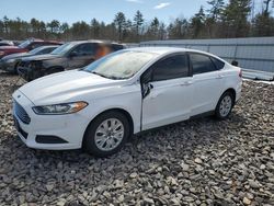 Salvage cars for sale at Windham, ME auction: 2014 Ford Fusion S