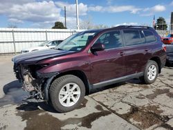 Toyota Highlander Vehiculos salvage en venta: 2012 Toyota Highlander Base