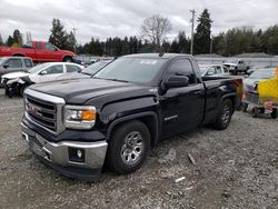 Salvage trucks for sale at Graham, WA auction: 2014 GMC Sierra K1500 SLE