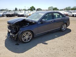 Salvage cars for sale at San Martin, CA auction: 2012 Mercedes-Benz C 300 4matic