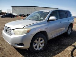 Salvage cars for sale from Copart Rocky View County, AB: 2008 Toyota Highlander Hybrid