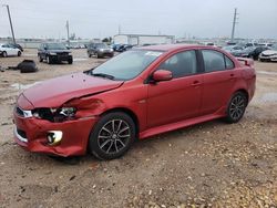 Salvage cars for sale at Temple, TX auction: 2017 Mitsubishi Lancer ES