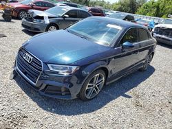 Salvage cars for sale from Copart Riverview, FL: 2017 Audi A3 Premium Plus