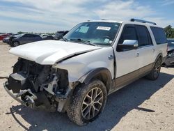 Salvage cars for sale at Houston, TX auction: 2015 Ford Expedition EL XLT