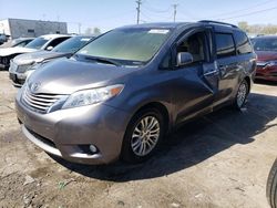 Salvage cars for sale from Copart Chicago Heights, IL: 2015 Toyota Sienna XLE