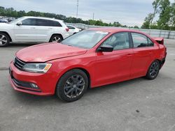 Salvage cars for sale from Copart Dunn, NC: 2016 Volkswagen Jetta Sport