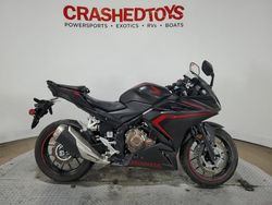 Salvage motorcycles for sale at Dallas, TX auction: 2021 Honda CBR500 RA