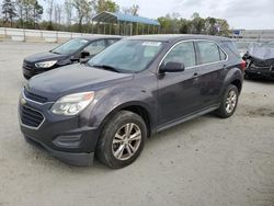 Salvage cars for sale at Spartanburg, SC auction: 2016 Chevrolet Equinox LS