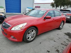 Salvage cars for sale from Copart Hayward, CA: 2011 Infiniti G37 Base