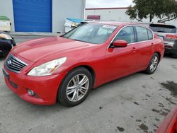 Salvage cars for sale at Hayward, CA auction: 2011 Infiniti G37 Base