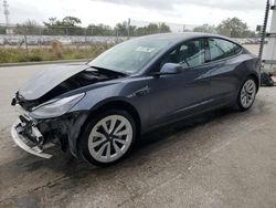 Salvage cars for sale from Copart Orlando, FL: 2022 Tesla Model 3